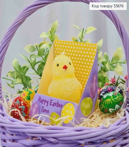 Свеча декоративная "Цыпленок", желтого цвета, 80гр/4часа, Bartek candles 331176 фото 1