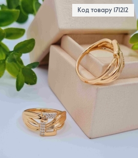 Кольцо украшено Блестящими камнями, Xuping 18К 171212 фото