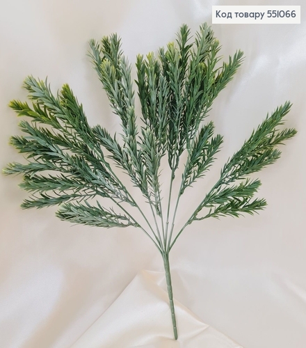 Искусственная зелень тархун зелеными кончиками из 7 веточек на металлическом стержне 35 см. 551066 фото 1
