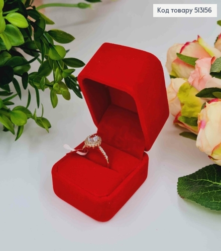 Коробка велюровая,Красная, прямоугольная, 5*6*4,5см 513156 фото 1
