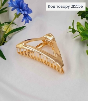 Краб метал Золотого кольору, трикутний, 10см 215556 фото