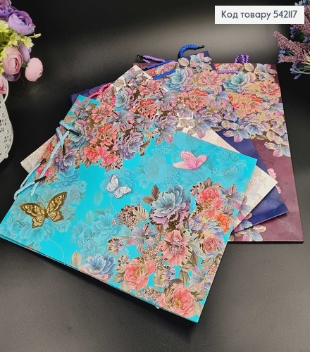 Пакет паперовий "Барви Весни", 26х32х10см, в асорт. 542117 фото 1