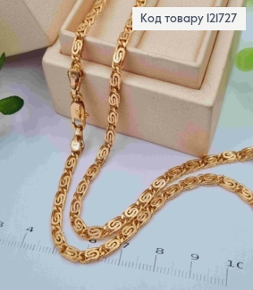 Цепочка Улиточное плетение, ширина 3,5мм, длина 50см, Xuping 18К 121727 фото