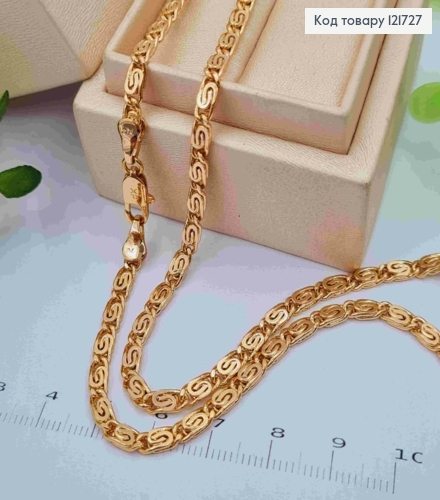 Цепочка Улиточное плетение, ширина 3,5мм, длина 50см, Xuping 18К 121727 фото 1