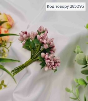 Искусственное приложение Тычинки 12 веточек в пучке, БЛЕДО-РОЖЕВОГО цвета, 9см 285093 фото
