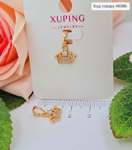 Кулон "Корона в камнях", 1,1*,09см. Xuping 18K 140816 фото 1