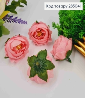 Искусственное приложение Пионовидная Роза Розового цвета, 4*4см 285041 фото