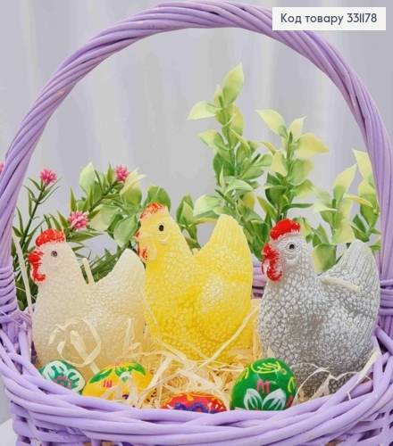 Свеча декоративная "Курочка", Цвета в ассортименте, 70 гр/3 часов, Bartek candles 331178 фото 1