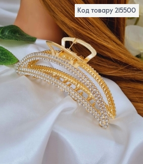 Краб металл, золотого цвета, в камнях , Дуга 11см 215500 фото