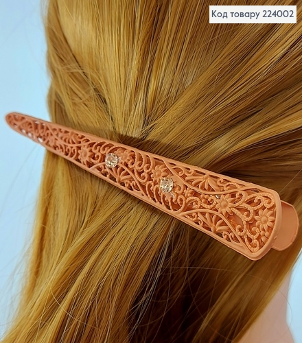 Заколка стріла метал кружево з камінцями 13 см в асор. 224002 фото 4