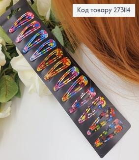 Заколка Тік-так "Пори року", 4,5см 10шт/уп 273114 фото