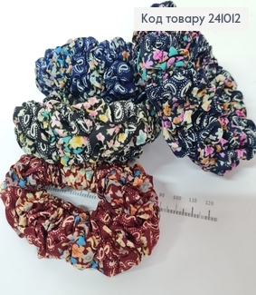 Резинка объемная ткань темная в асс. 241012 фото