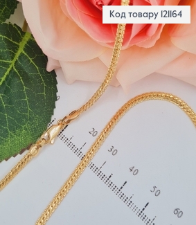 Цепочка 3,5мм, длина 55см, плетение косичка, Xuping 18K 121164 фото