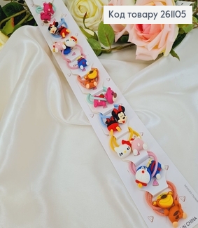 Резинка детская цветная герои из детских мультиков 20 шт/уп 261105 фото