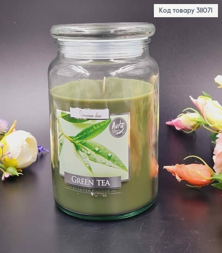 Аромасвечка в банке Green Tea, 500г, Bispol, 100 часов горения, snd99-83 311071 фото 1