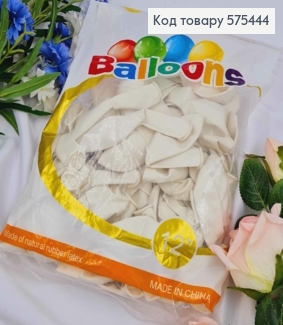 Воздушные шары латексные, БЕЛЫЕ 12', YH, 100 шт/уп 575444 фото