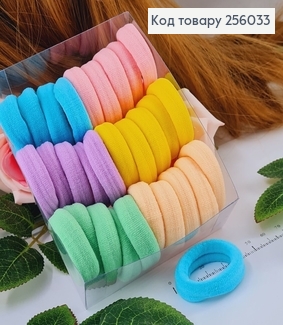 Резинка микрофибра Яркая Пастельная, 30шт/уп., Китай 256033 фото
