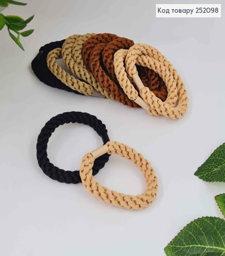 Резинка 5,5см, плетеная широким узелком, цвета в ассорт. 252098 фото 1