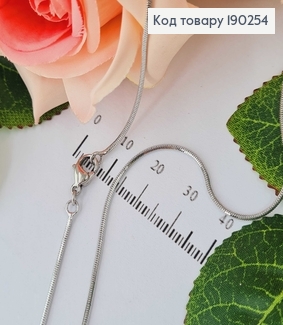 Цепочка родственная, плетение снейк граненый, 50см Xuping  190254 фото