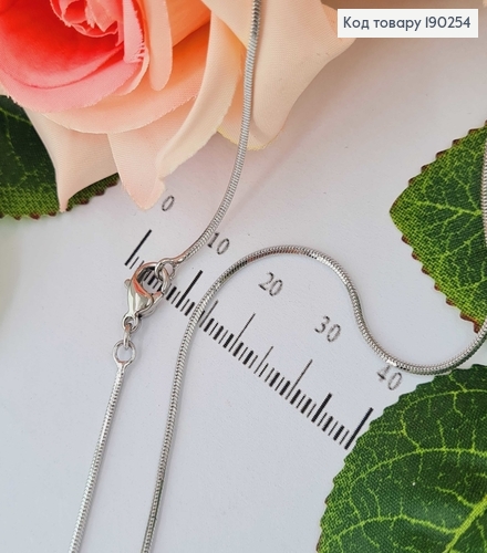 Цепочка родственная, плетение снейк граненый, 50см Xuping  190254 фото 1