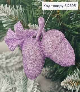 Новорічна фігура Блиск Жолудь ЛАВАНДА, 9*6,5см, Україна 612395 фото