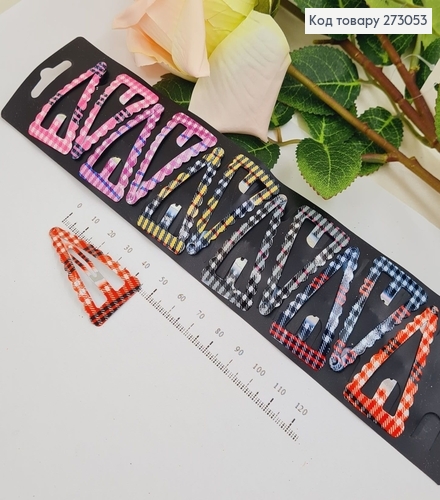 Заколка тик так цветной  в асс. 12шт / уп. 273053 фото 1