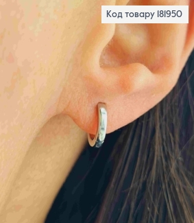 Серьги кольца, ширина 2мм, диаметр 1см, Xuping 181950 фото