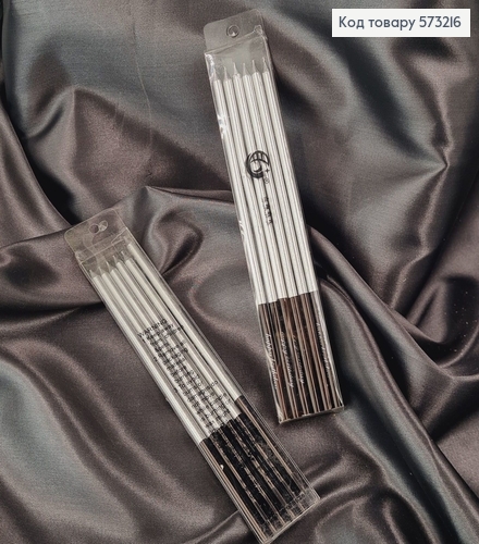 Свечки для торта Серебряные 6шт/уп, 14см 573216 фото 1