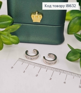 Сережки кафы украшены Блестящими камнями, Xuping 181632 фото