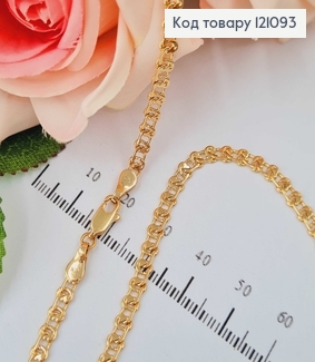 Ланцюжок плетіння з петельками, 4мм, довж. 55см Xuping 18K 121093 фото