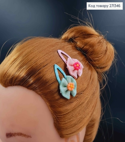 Набор детских заколок, тик-так, с цветочками, 20 шт/наб. 271346 фото 2