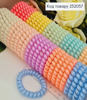 Резинка пружинка 5,5см кольорова в асорт. 252057 фото