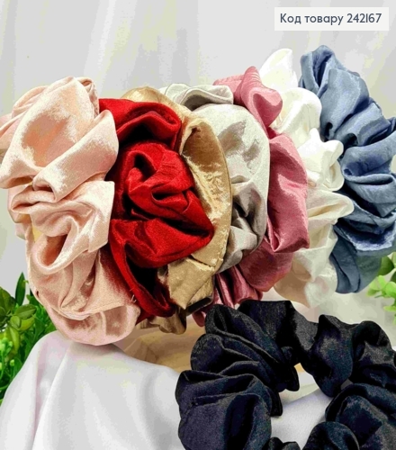 Резинка объемная, Атласная, Цвета в ассортименте, 13см 242167 фото 1