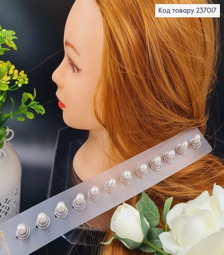 Вкрутка в волосы с жемчужиной, ціна за 12шт 237017 фото 1