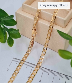 Цепочка Панцирное плетение, ширина 3,5мм, длина 50см, Xuping 18K 121598 фото