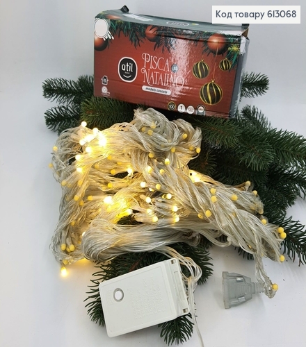 Гирлянда Водопад белая проволока 3*2 м 240 LED белая тепло 613068 фото 1