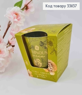 Аромасвічка стакан, FROLAL GARDEN, Luminous green, 115г/ 30год., Польща 331137 фото