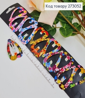 Заколка тік так сердечком кольоровий  в асорт. 12шт/уп. 273052 фото