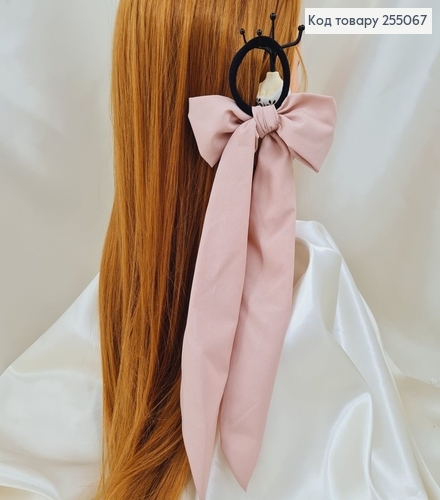 Резинка 5см  Твилли Бант пудра , длинный 9*27см( (ручная работа,Украина) 255067 фото 1