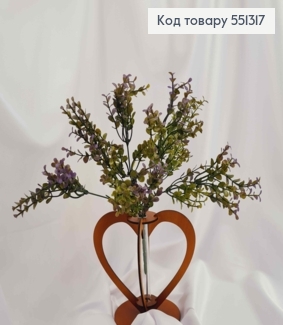 Искусственная композиция Самшит, ЗЕЛЕНО-ФИОЛЕТОВЫЙ, 7 веточек, высота 33см 551317 фото