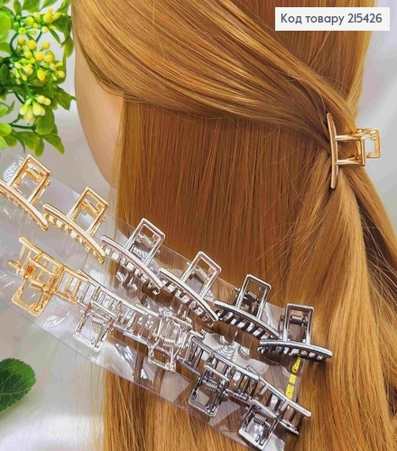 Краб металл, Линиечка, 3,5см, цвета в ассорт. 215426 фото 1