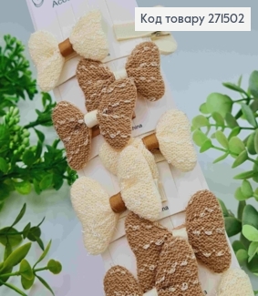 Набір заколок стріла (20шт) "БАНТИК", Пастельні кольори, заколка 3,5см, бантик 4,5*4см 271502 фото