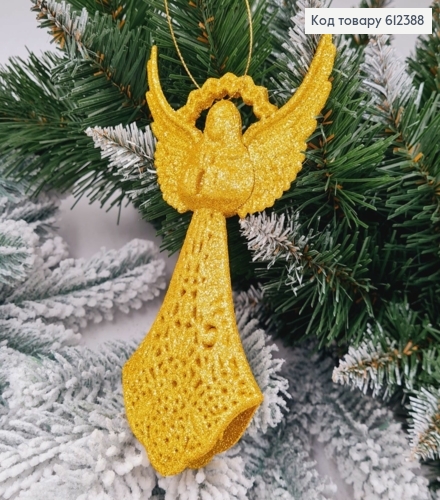Новорічна фігура Блиск Янгол ЗОЛОТО, 16*9см, Україна 612388 фото 1