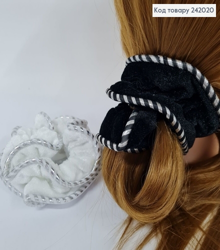 Резинка велюр объемная с ободком в асс. 242020 фото 1