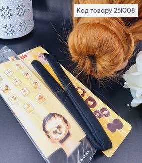 Заколка твістер  чорний 251008 фото