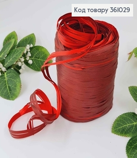 Рафия в мотке, БОРДОВО-КРАСНАЯ, 200метров, производитель Китай 361029 фото