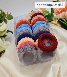 Резинка жатка, 5см, 20шт/уп. пастельные тона, цвета в ассорт. 244132 фото