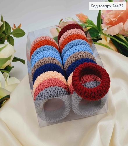 Резинка жатка, 5см, 20шт/уп. пастельные тона, цвета в ассорт. 244132 фото 1