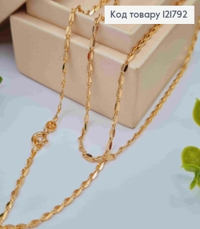 Цепочка ЯКОРНОЕ плетение Фигурными звеньями, ширина 2мм длина 45см, Xuping 18K 121792 фото