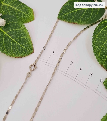 Цепочка родованная, плетение пластинками, длина 50см, Xuping 190357 фото 1